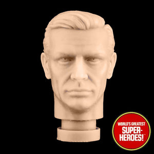 3D Printed Head: 007 James Bond Sean Connery V2.0 for 8" Action Figure (Flesh)