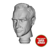 3D Printed Head: 007 James Bond Sean Connery V1.0 for 8" Action Figure (Flesh)