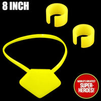 3D Printed Accy: Mighty Mightor Yellow Bracelets & Necklace for 8