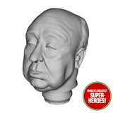 3D Printed Head: Alfred Hitchcock for 8" Action Figure (Flesh)