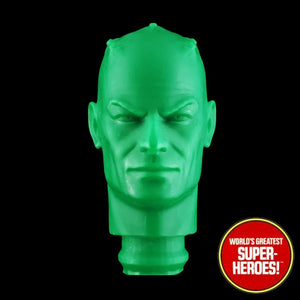 3D Printed Head: Brainiac Classic Alex Ross Version for WGSH 8" Action Figure (Green)