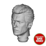 3D Printed Head: Clint Eastwood (Dirty Harry) for 8" Action Figure (Flesh)