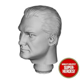 3D Printed Head: Superman George Reeves V1 + Decal for WGSH 8" Figure (Flesh)