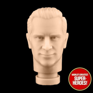 3D Printed Head: Abbott & Costello Bud Abbott for 8" Action Figure (Flesh)
