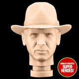 3D Printed Head: Indiana Jones Harrison Ford for 8" Action Figure (Flesh)