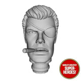 3D Printed Head: Nick Fury (Open Mouth) 1960s Version for WGSH 8" Figure (Flesh)