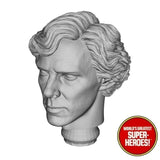 3D Printed Head: Sherlock Holmes & Dr. John Watson for 8" Action Figure (Flesh)