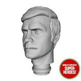 3D Printed Head: Lee Majors as Col. Steve Austin SMDM (Even Eyebrow) for 8" Figure