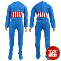 Captain America Repro Bodysuit Outfit for WGSH 8” Action Figure